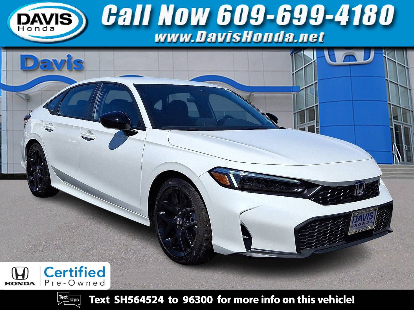 2025 Honda Civic Sport — Sedan — 1,523 mi — Burlington, NJ