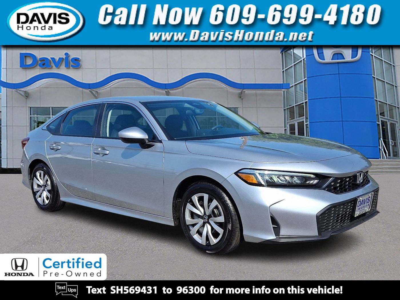 2025 Honda Civic LX — Sedan — 2,471 mi — Burlington, NJ