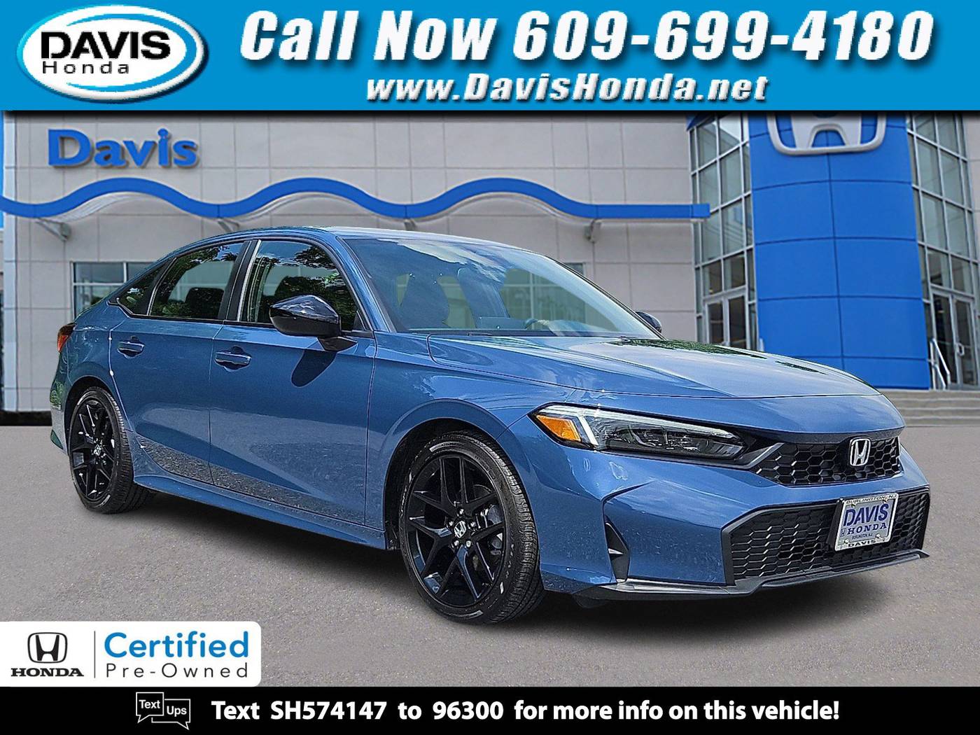 2025 Honda Civic Sport — Sedan — 1,033 mi — Burlington, NJ
