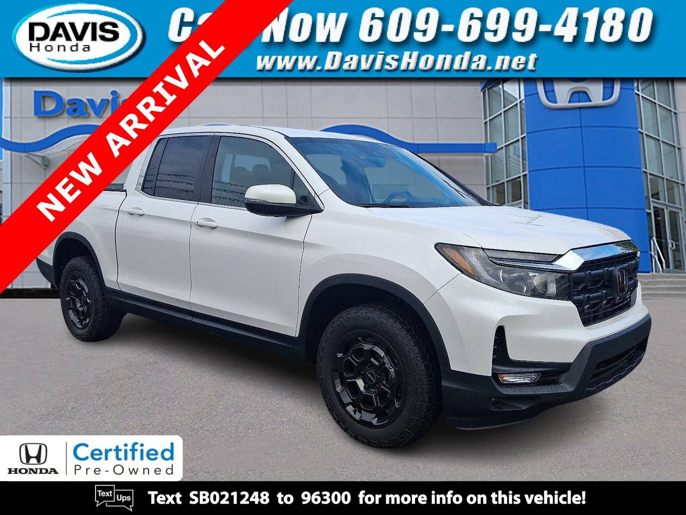 2025 Honda Ridgeline RTL+ — Pickup Truck — 8 mi — Burlington, NJ