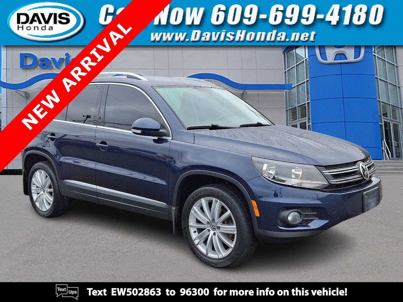 2014 Volkswagen Tiguan SE — SUV — 74,726 mi — Burlington, NJ