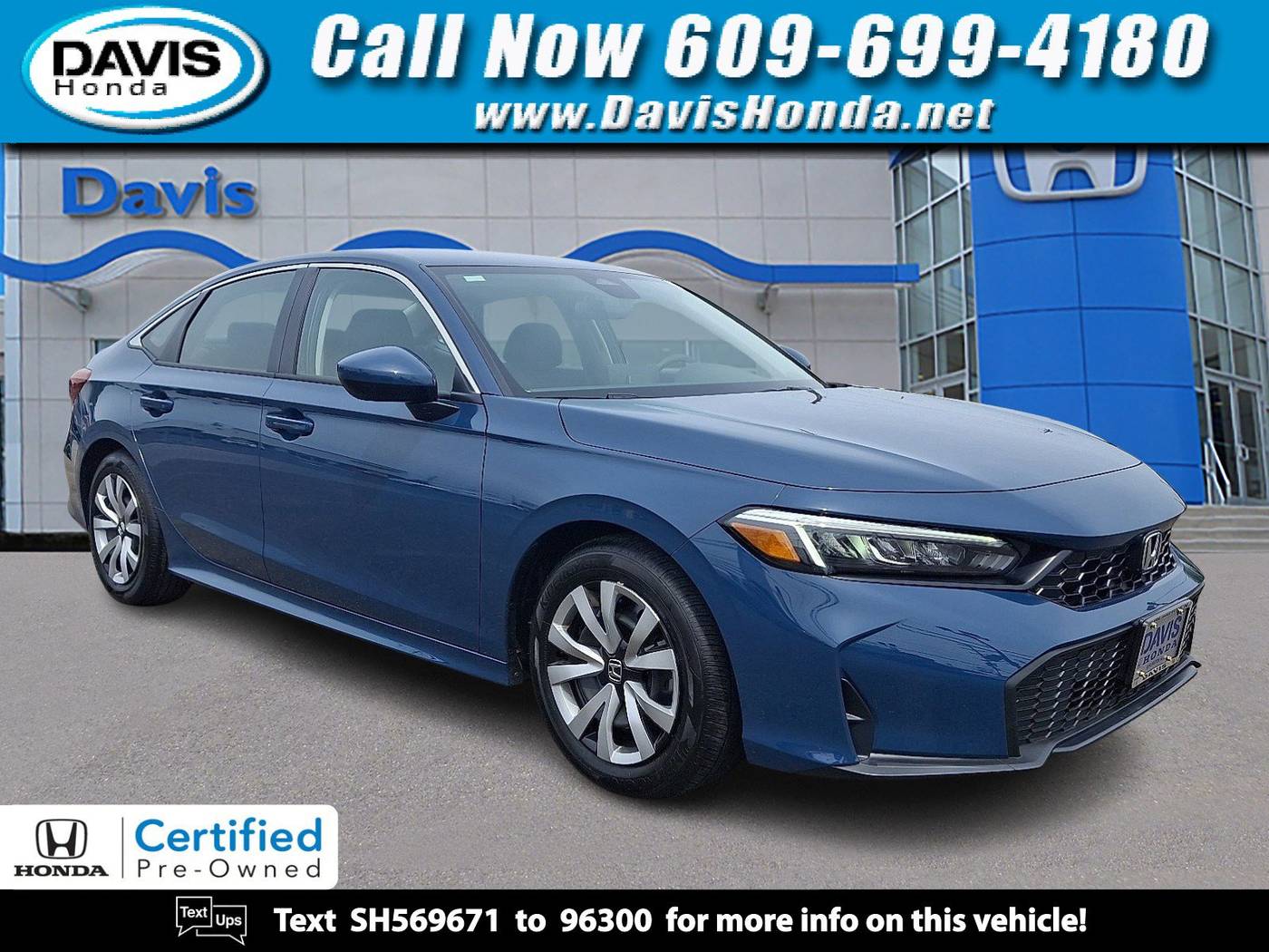 2025 Honda Civic LX — Sedan — 1,677 mi — Burlington, NJ