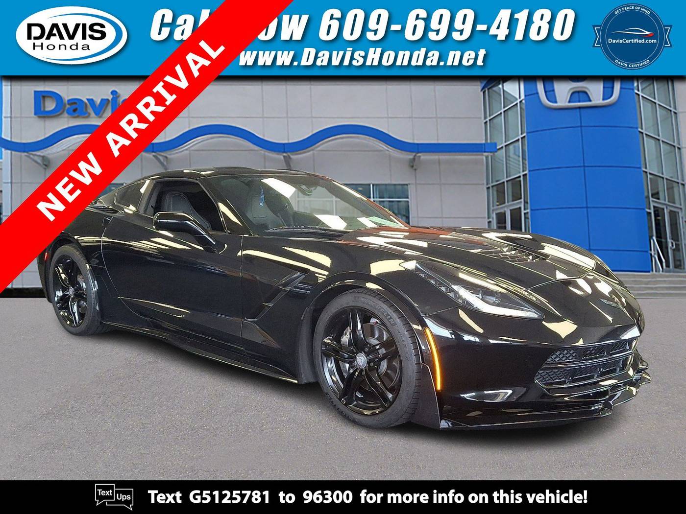 2016 Chevrolet Corvette 1LT — Coupe — 61,466 mi — Burlington, NJ