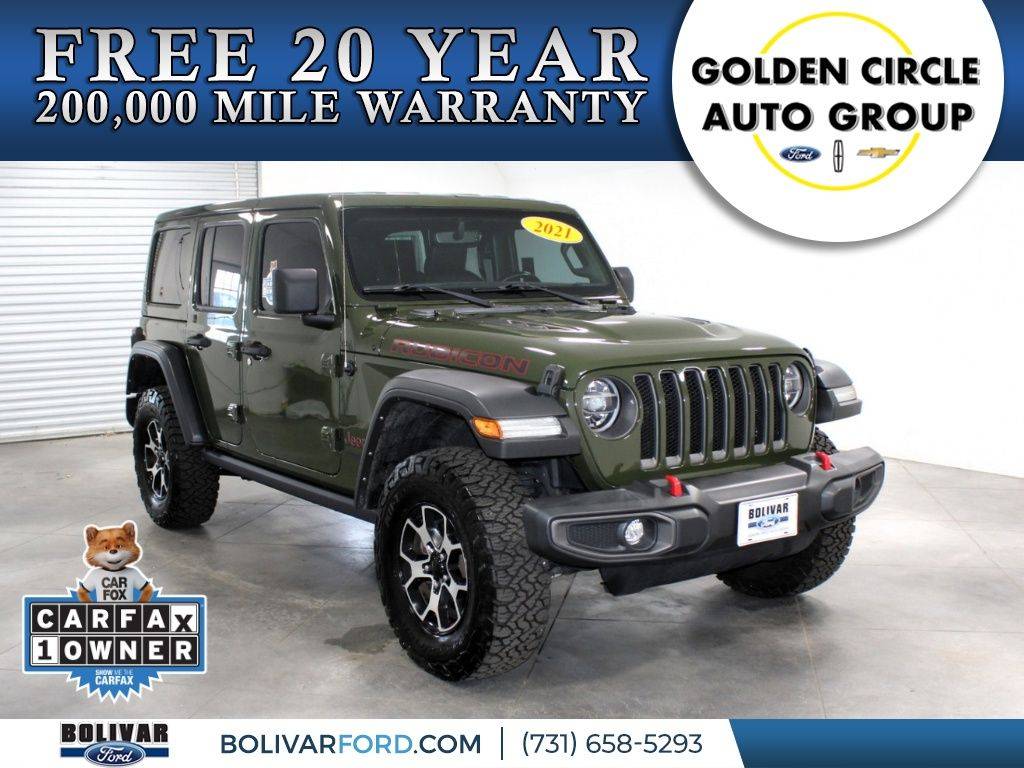 2021 Jeep Wrangler Rubicon — SUV — 72,642 mi — Bolivar, TN