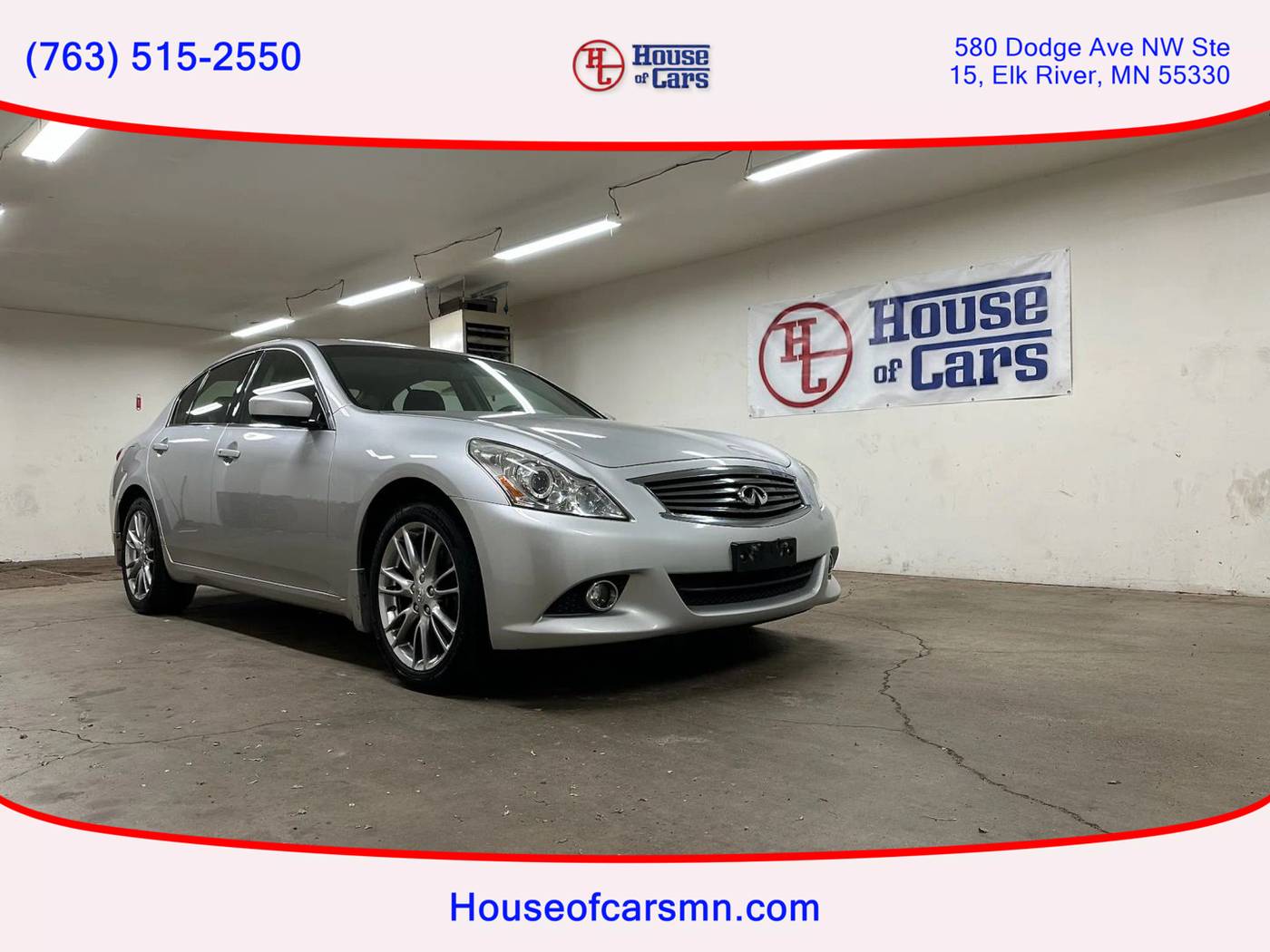 2012 INFINITI G G37x — Sedan — 108,872 mi — Elk River, MN