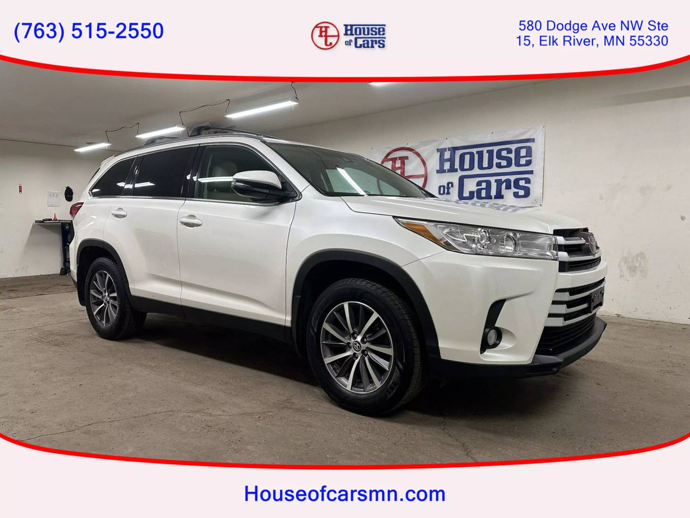 2019 Toyota Highlander XLE — SUV — 120,656 mi — Elk River, MN