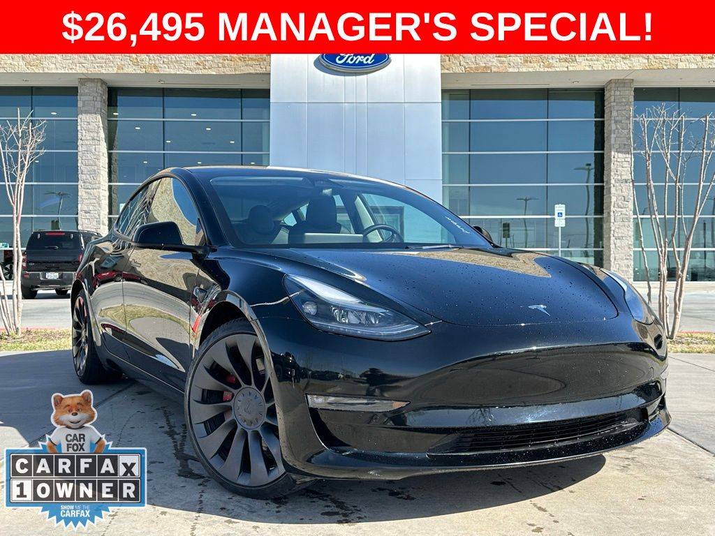 2022 Tesla Model 3 Performance — Sedan — 52,310 mi — Prosper, TX