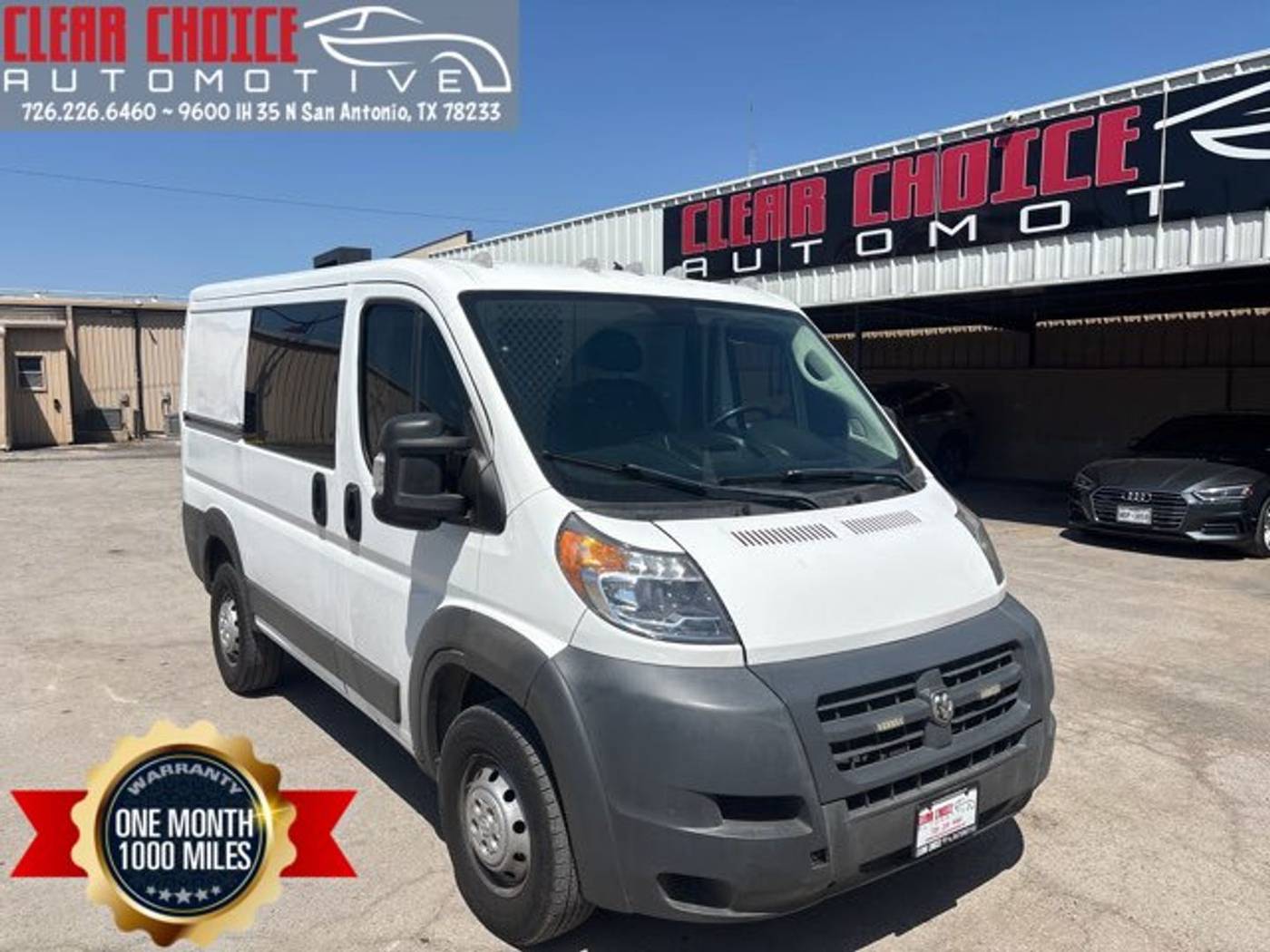 2017 Ram ProMaster Cargo Van 1500 — Cargo Van — 73,243 mi — San Antonio, TX