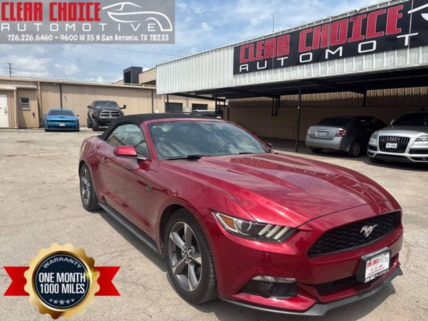 2017 Ford Mustang V6 — Convertible — 105,408 mi — San Antonio, TX