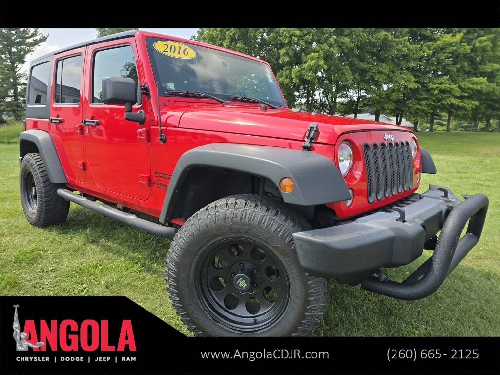 2016 Jeep Wrangler Sport — SUV — 84,538 mi — Angola, IN