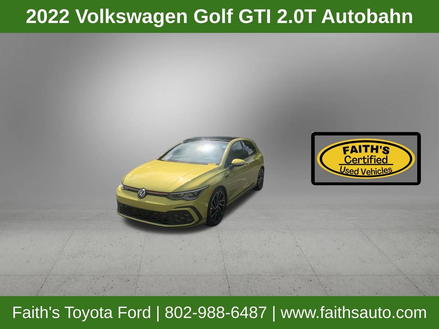 2022 Volkswagen Golf GTI Autobahn — Hatchback — 49,463 mi — Westminster, VT