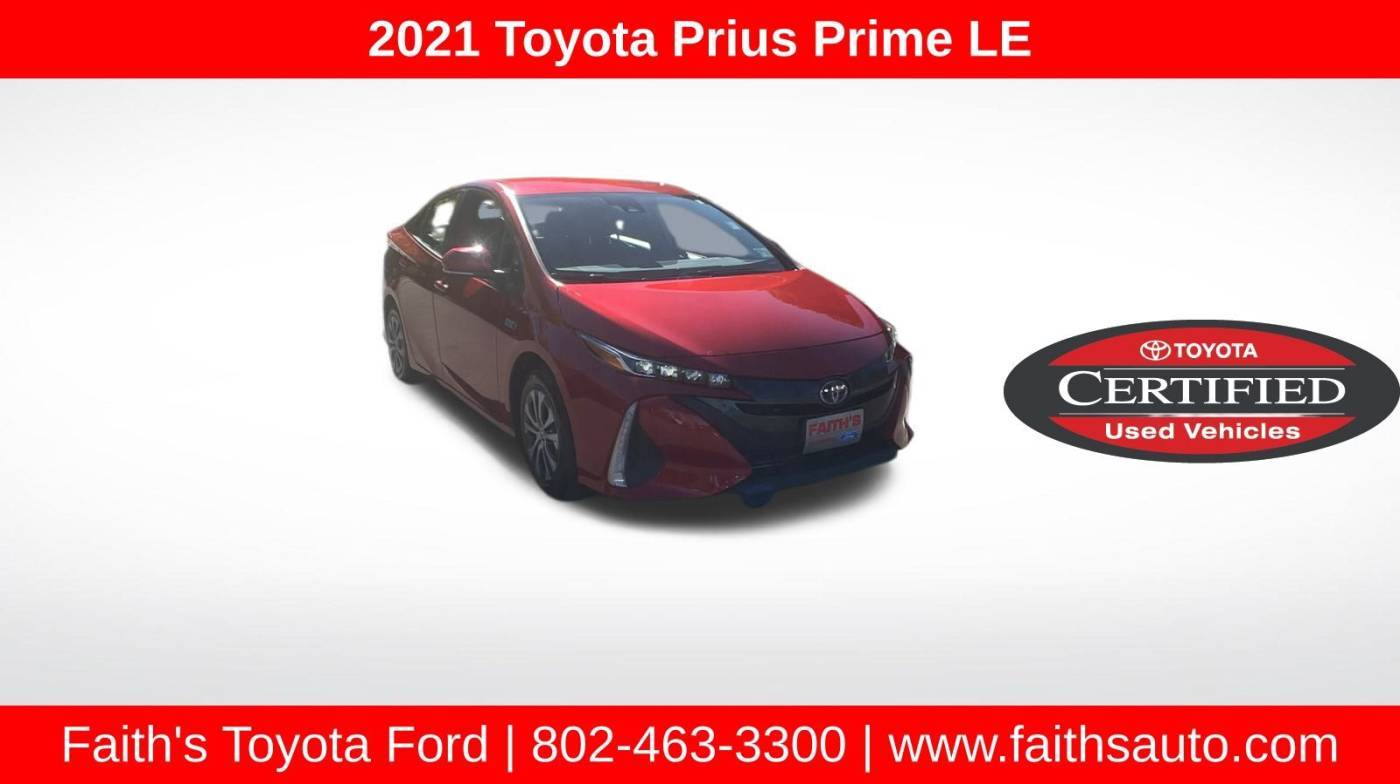 2021 Toyota Prius Prime LE — Hatchback — 57,677 mi — Westminster, VT