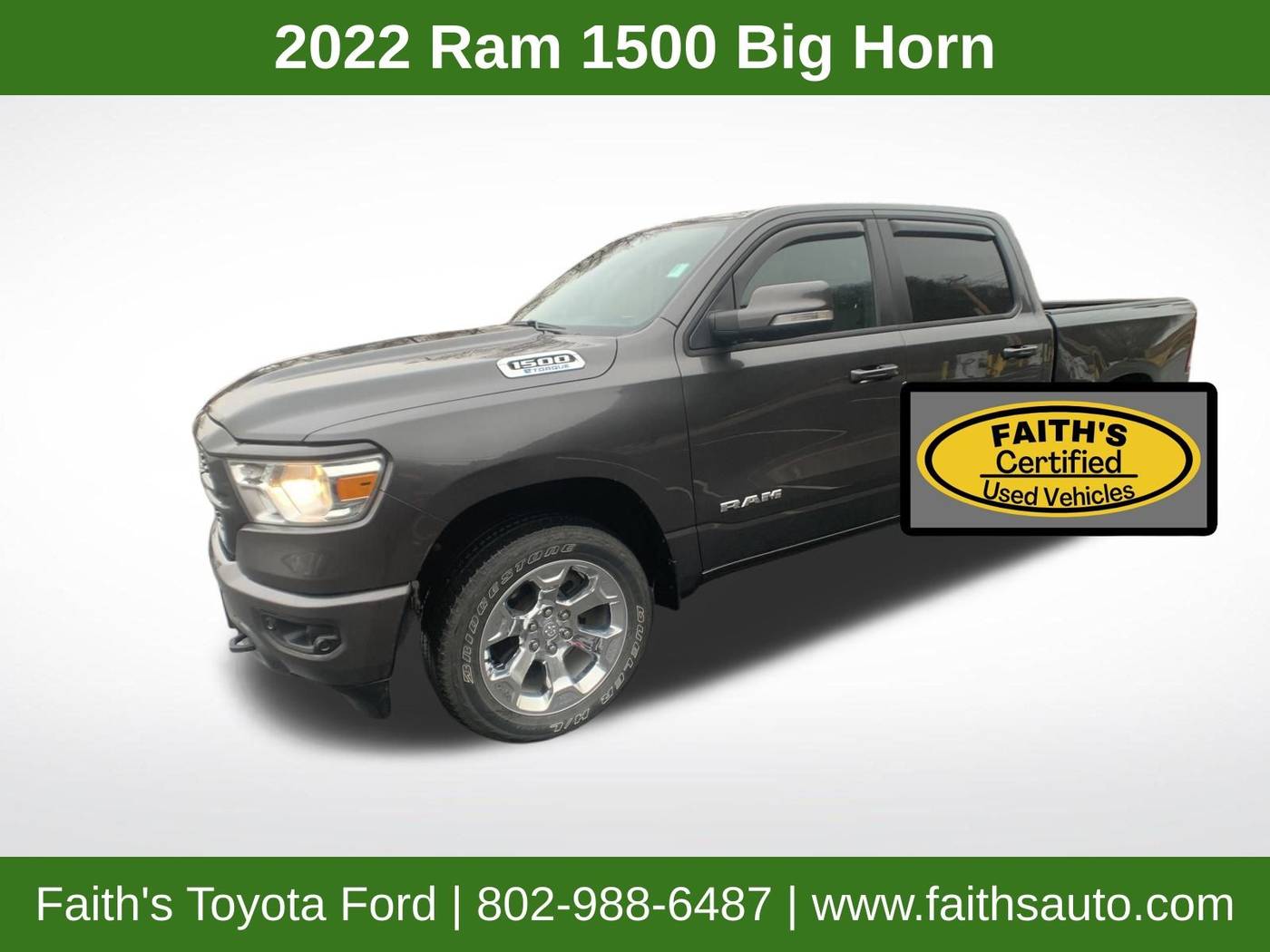 2022 Ram 1500 Big Horn — Pickup Truck — 33,119 mi — Westminster, VT