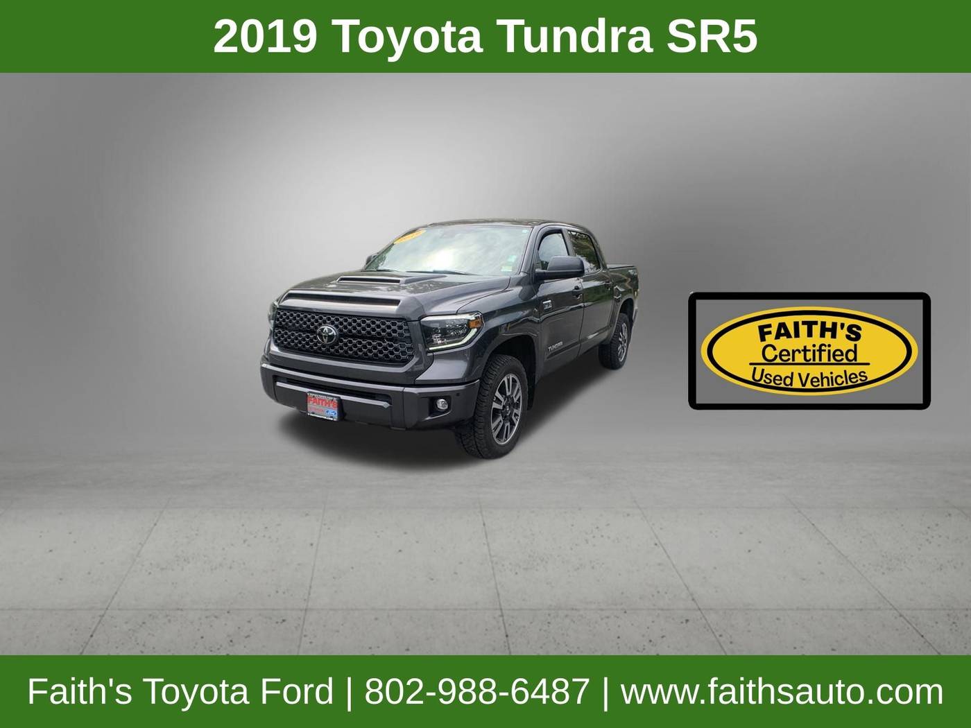 2019 Toyota Tundra SR5 — Pickup Truck — 75,361 mi — Westminster, VT