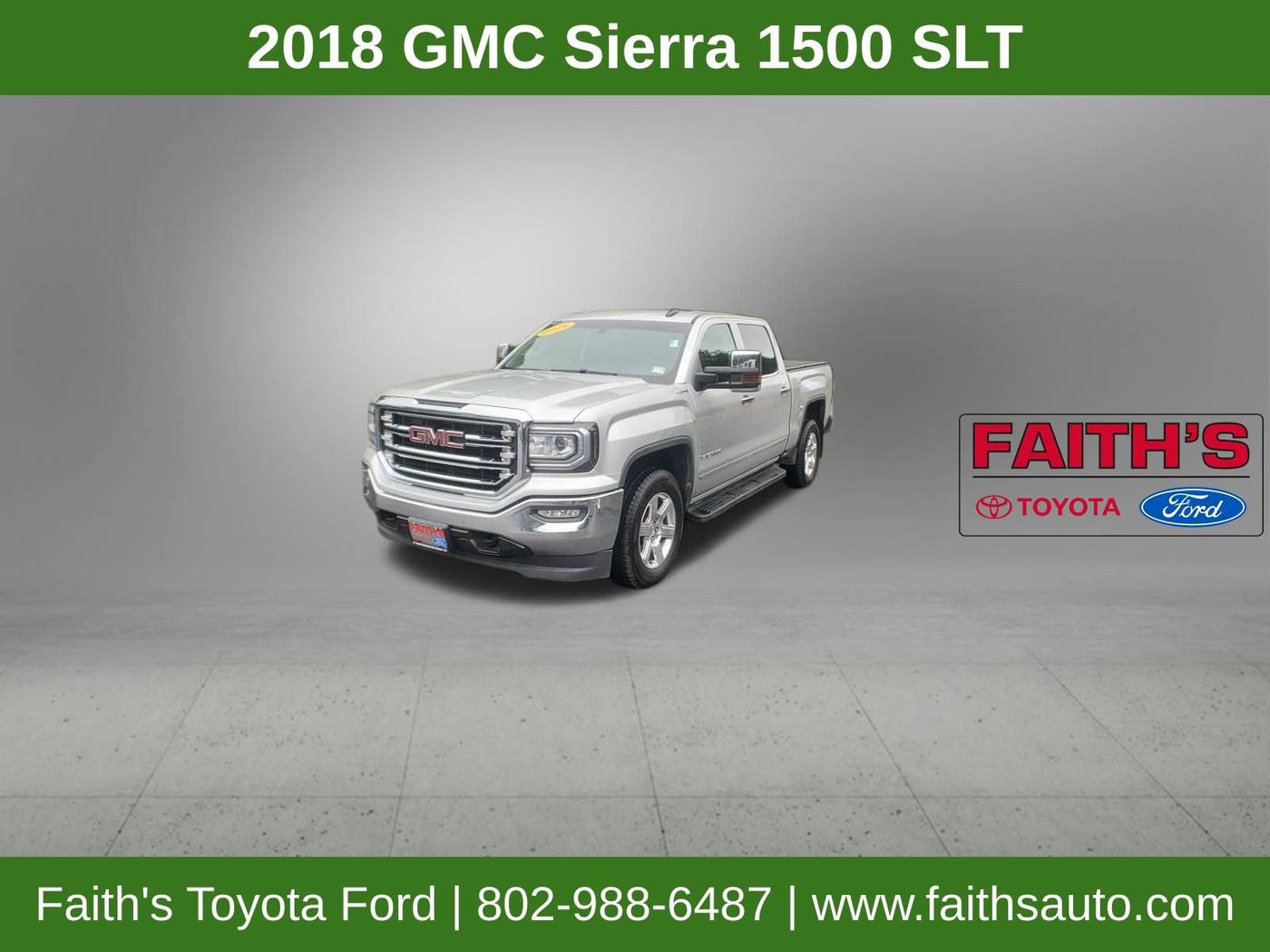 2018 GMC Sierra 1500 SLT — Pickup Truck — 62,900 mi — Westminster, VT