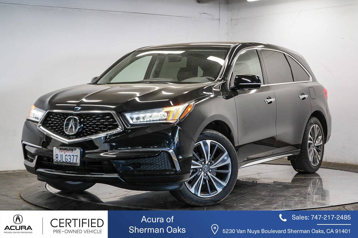 2019 Acura MDX Technology with Entertainment Package — SUV — 69,442 mi — Sherman Oaks, CA