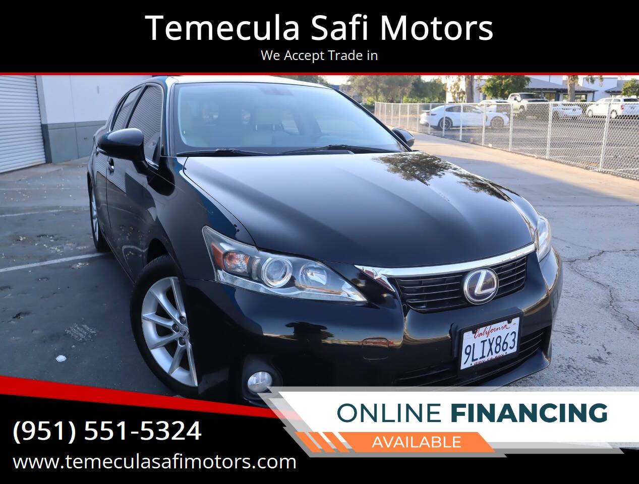 2013 Lexus CT CT 200h — Hatchback — 113,002 mi — Temecula, CA