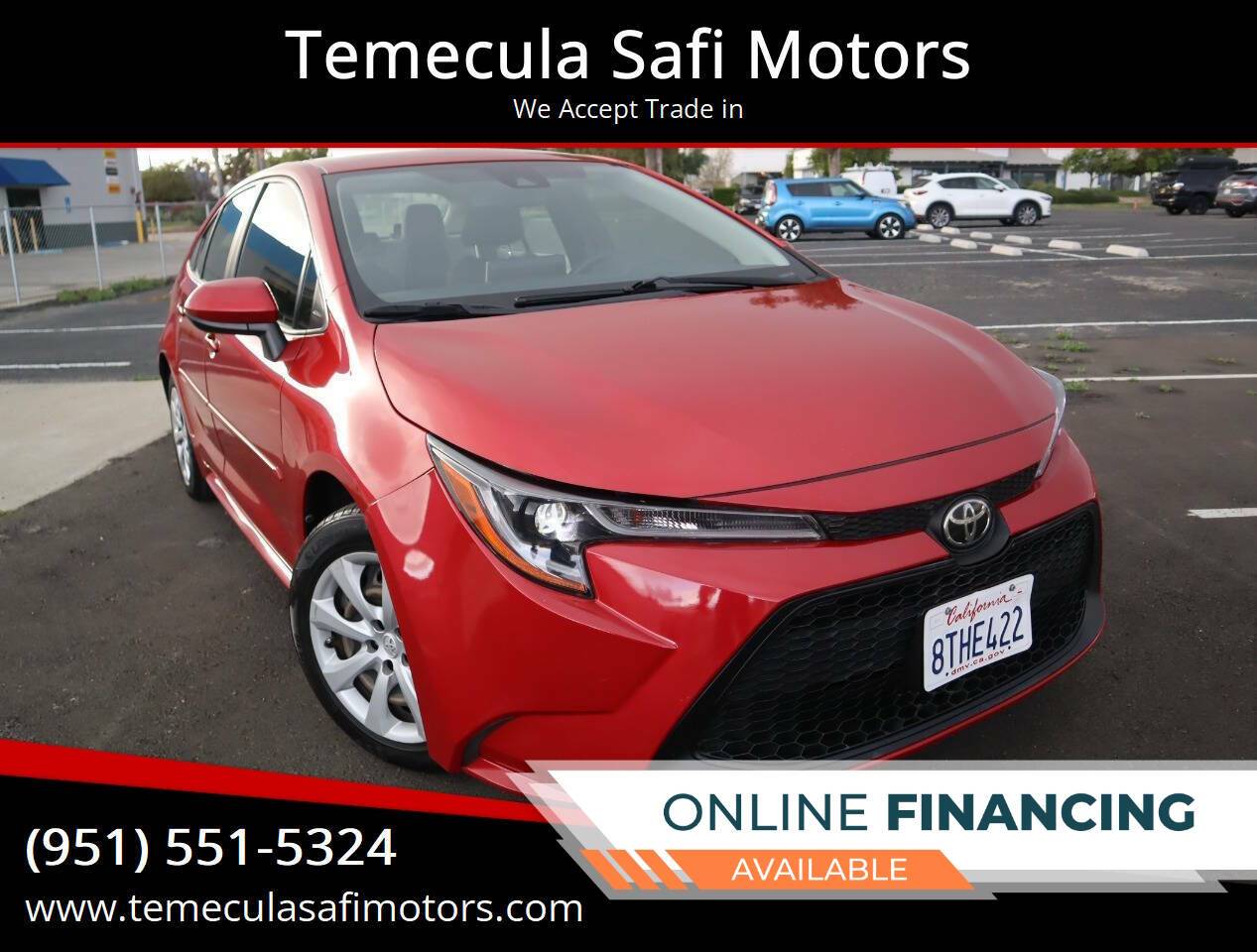 2021 Toyota Corolla LE — Sedan — 30,282 mi — Temecula, CA