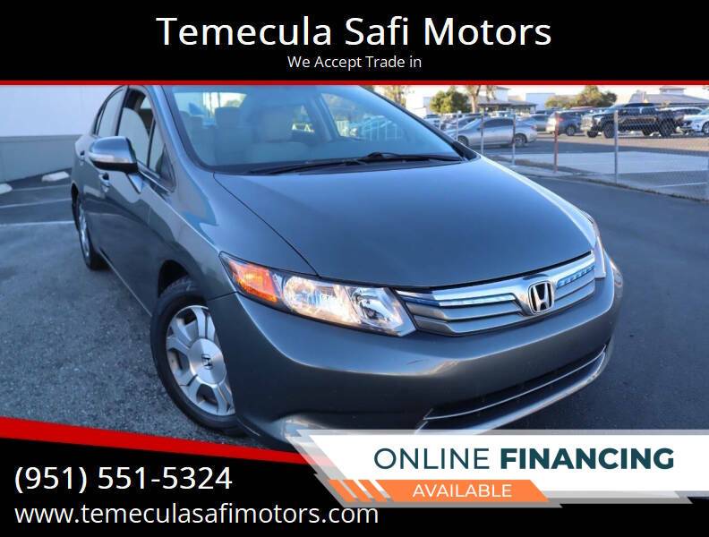 2012 Honda Civic Hybrid — Sedan — 66,890 mi — Temecula, CA
