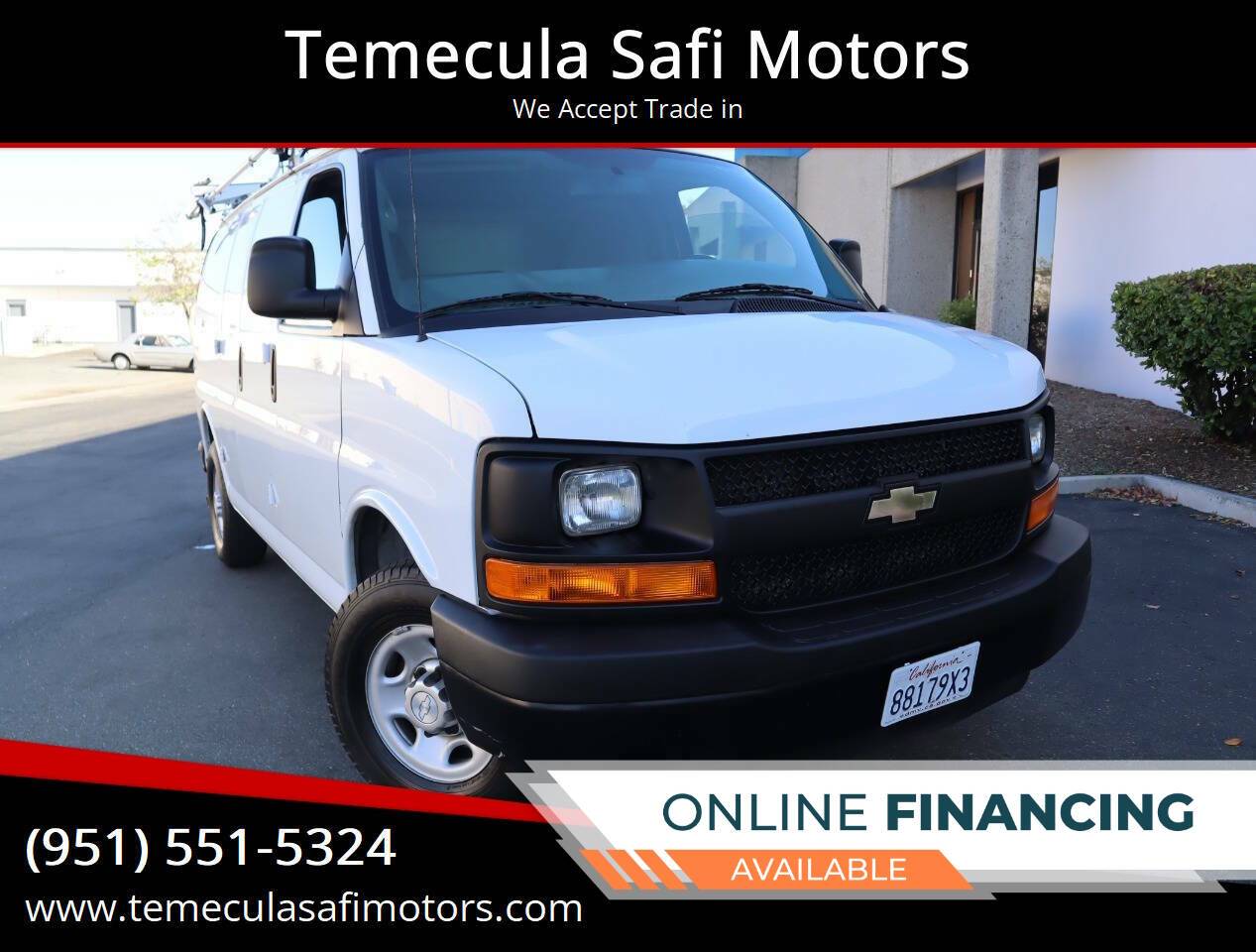 2015 Chevrolet Express Cargo Van Base — Cargo Van — 62,953 mi — Temecula, CA