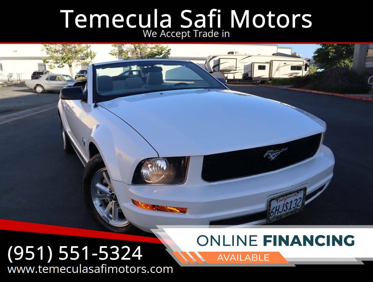 2009 Ford Mustang Base — Convertible — 73,694 mi — Temecula, CA