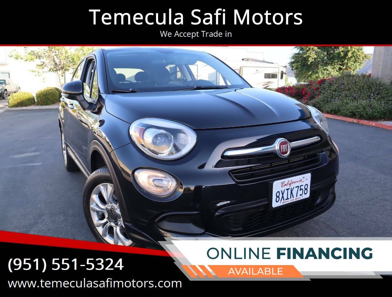 2016 FIAT 500X Easy — SUV — 75,626 mi — Temecula, CA