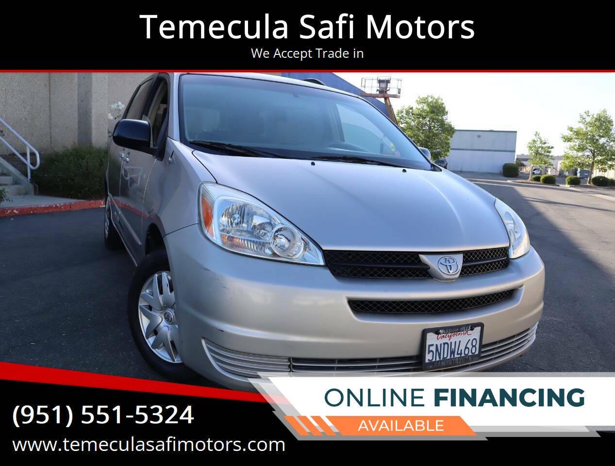 2005 Toyota Sienna LE — Minivan — 85,496 mi — Temecula, CA