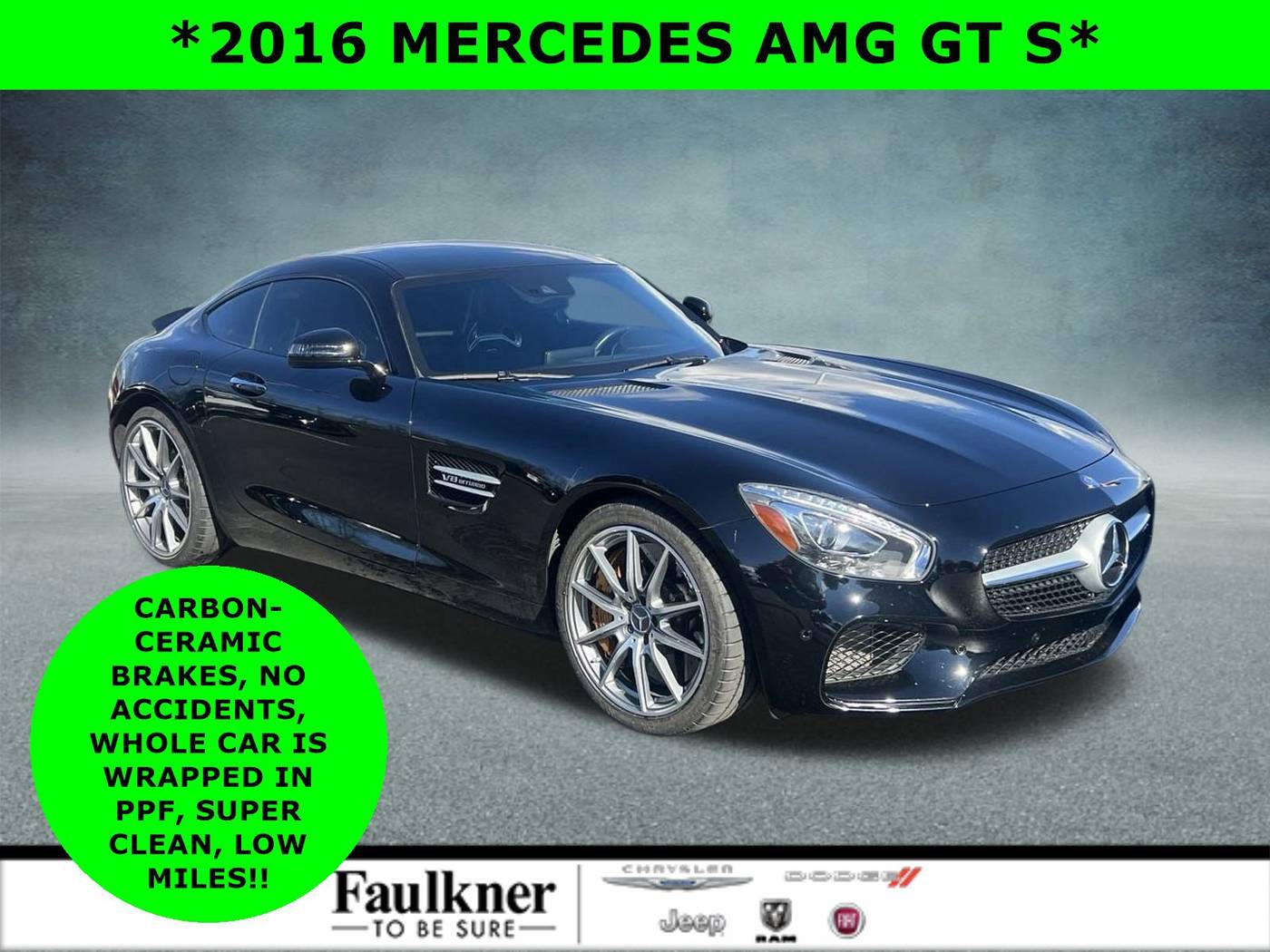 2016 Mercedes-Benz AMG GT S — Coupe — 13,354 mi — Mechanicsburg, PA