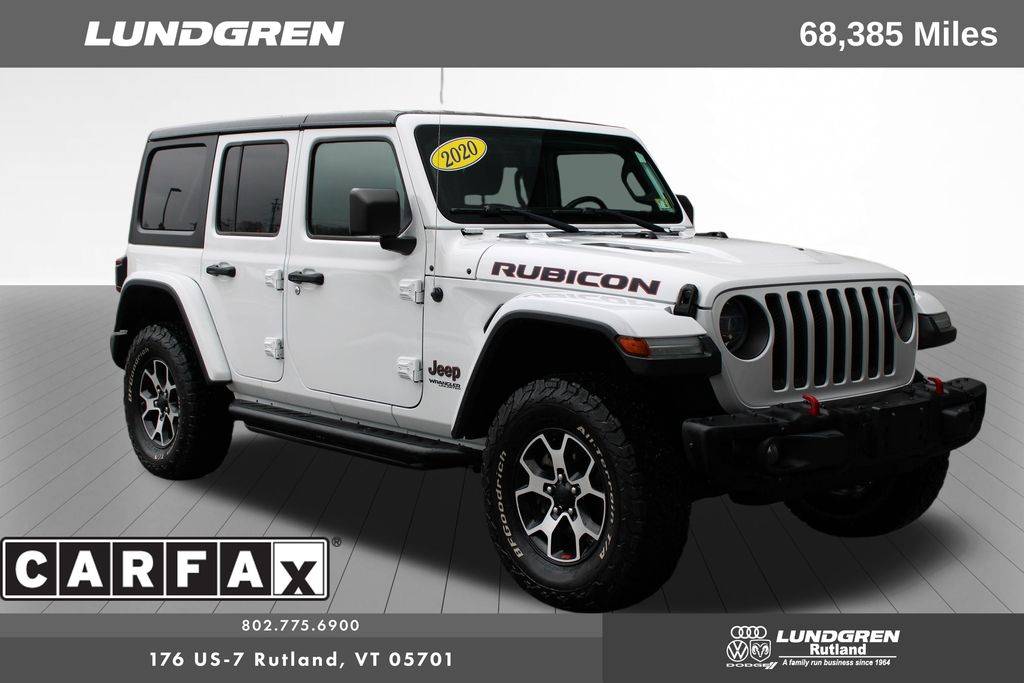 2020 Jeep Wrangler Rubicon — SUV — 68,385 mi — Rutland, VT