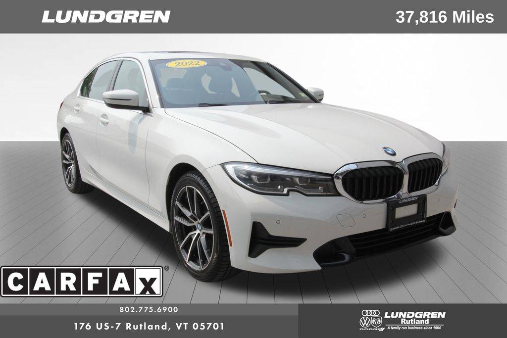 2022 BMW 3 Series 330i — Sedan — 37,816 mi — Rutland, VT