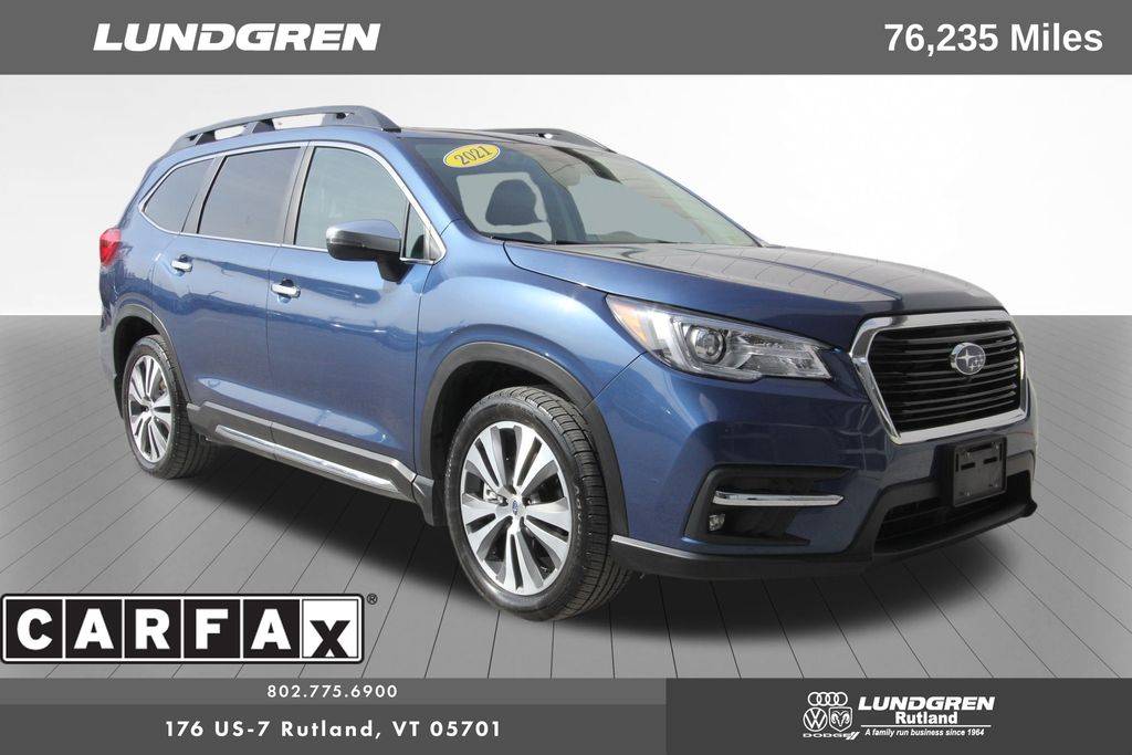 2021 Subaru Ascent Touring — SUV — 76,235 mi — Rutland, VT