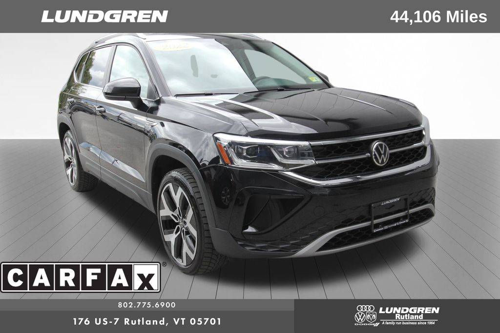 2022 Volkswagen Taos SEL — SUV — 44,106 mi — Rutland, VT