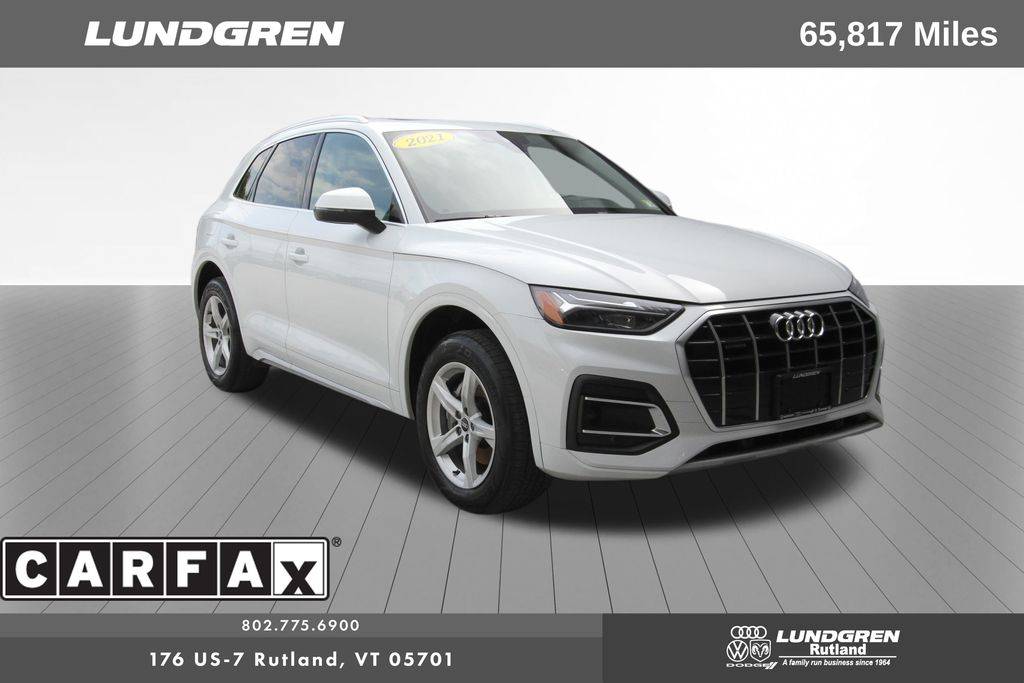 2021 Audi Q5 Premium — SUV — 65,808 mi — Rutland, VT