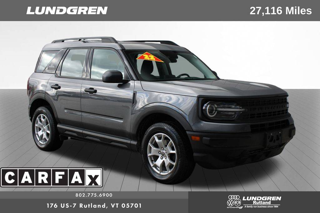 2022 Ford Bronco Sport Base — SUV — 27,116 mi — Rutland, VT
