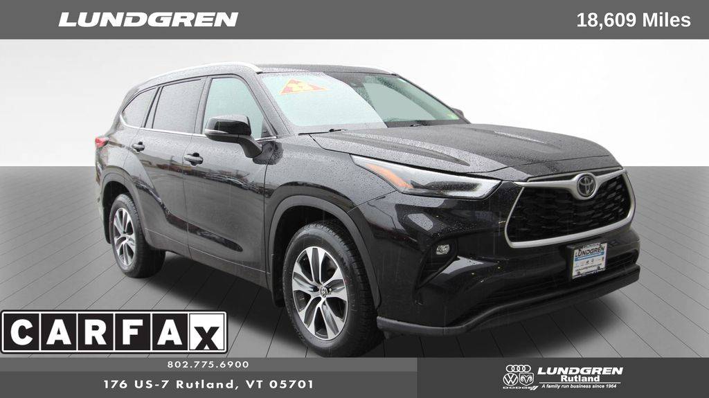 2022 Toyota Highlander XLE — SUV — 18,609 mi — Rutland, VT