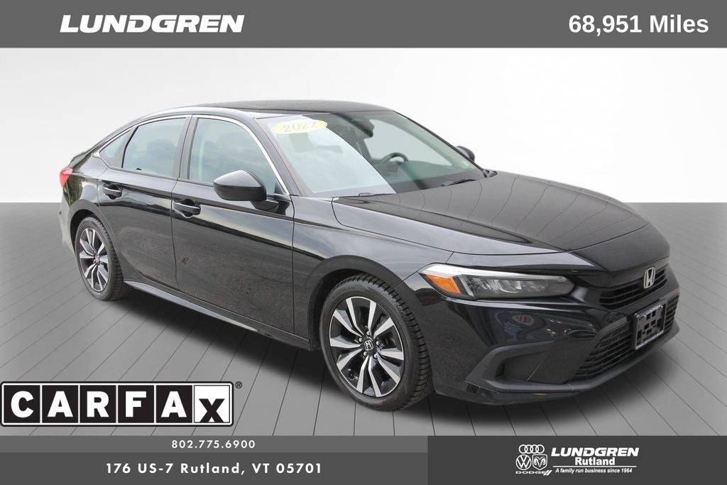 2022 Honda Civic EX — Sedan — 68,951 mi — Rutland, VT