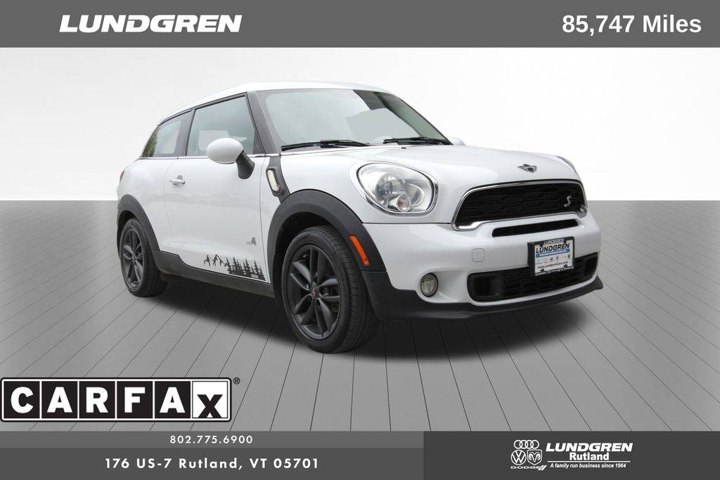 2015 MINI Cooper Paceman Cooper S ALL4 — SUV — 85,747 mi — Rutland, VT