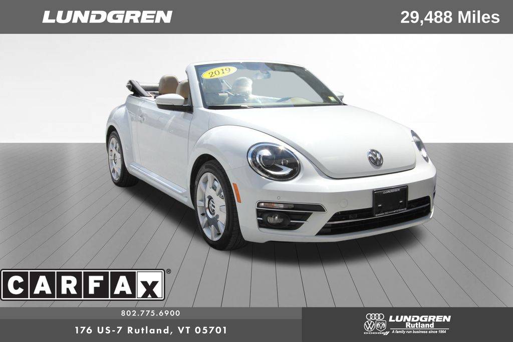 2019 Volkswagen Beetle SE — Convertible — 29,488 mi — Rutland, VT