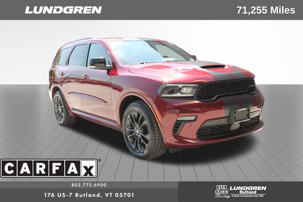 2022 Dodge Durango R/T Plus — SUV — 71,255 mi — Rutland, VT
