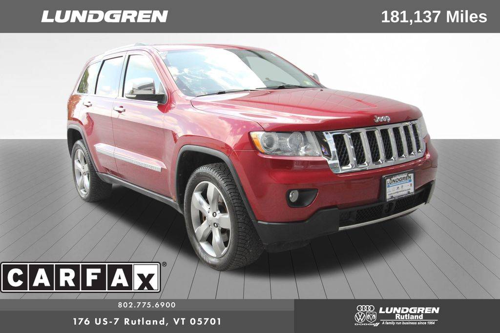2012 Jeep Grand Cherokee Overland — SUV — 181,137 mi — Rutland, VT