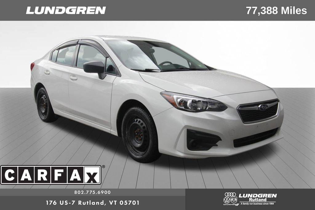 2017 Subaru Impreza 2.0i — Sedan — 77,388 mi — Rutland, VT