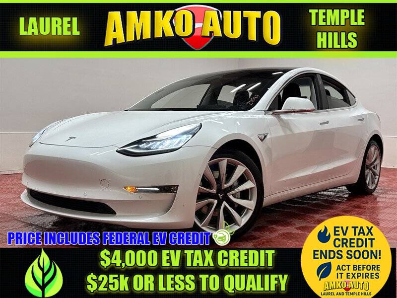 2018 Tesla Model 3 Long Range — Sedan — 101,319 mi — Temple Hills, MD