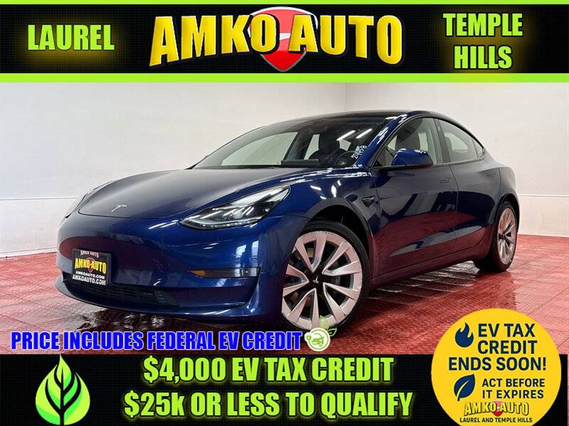 2022 Tesla Model 3 Standard Range Plus — Sedan — 98,121 mi — Temple Hills, MD