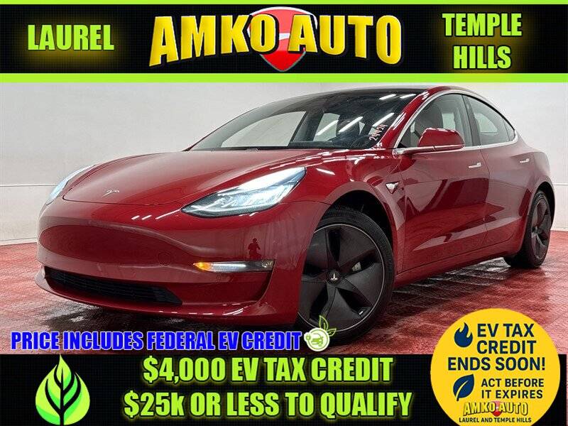 2019 Tesla Model 3 Long Range — Sedan — 100,658 mi — Temple Hills, MD