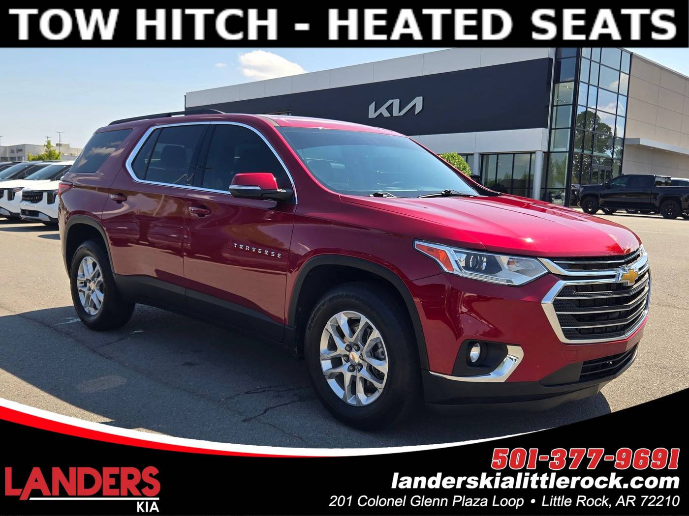 2021 Chevrolet Traverse LT Cloth — SUV — 93,582 mi — Little Rock, AR