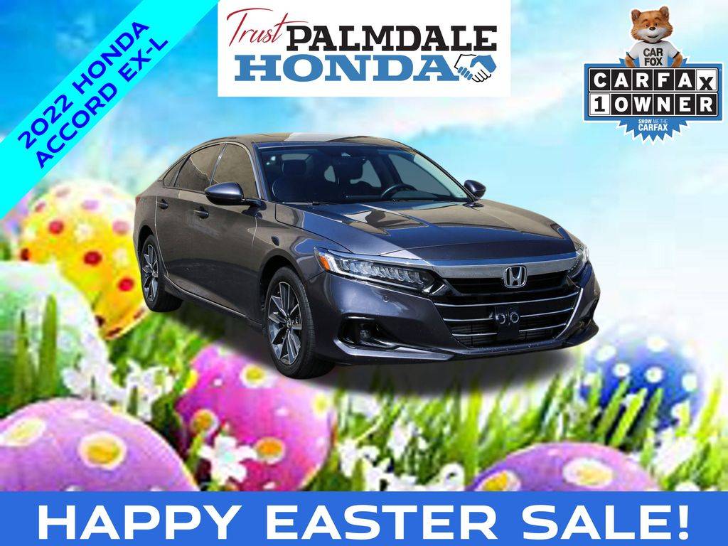2022 Honda Accord EX-L — Sedan — 38,499 mi — Palmdale, CA