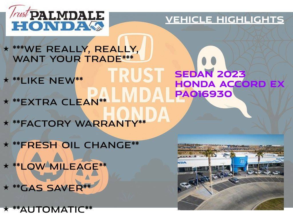 2023 Honda Accord EX — Sedan — 27,517 mi — Palmdale, CA