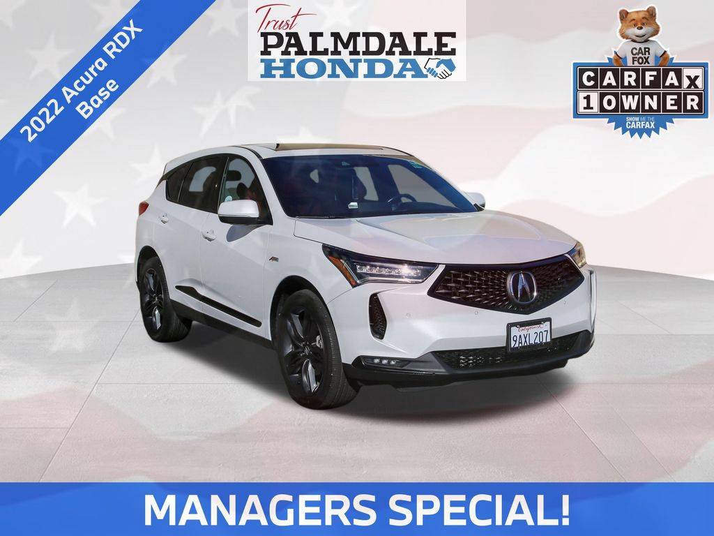2022 Acura RDX A-Spec Package — SUV — 33,170 mi — Palmdale, CA