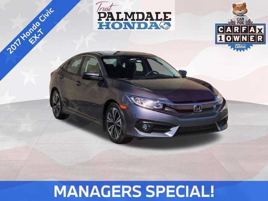 2017 Honda Civic EX-T — Sedan — 74,888 mi — Palmdale, CA