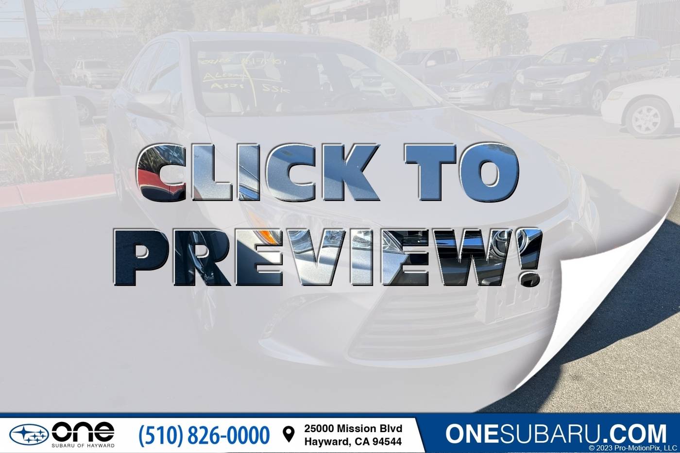 2015 Toyota Camry XLE — Sedan — 55,521 mi — Hayward, CA